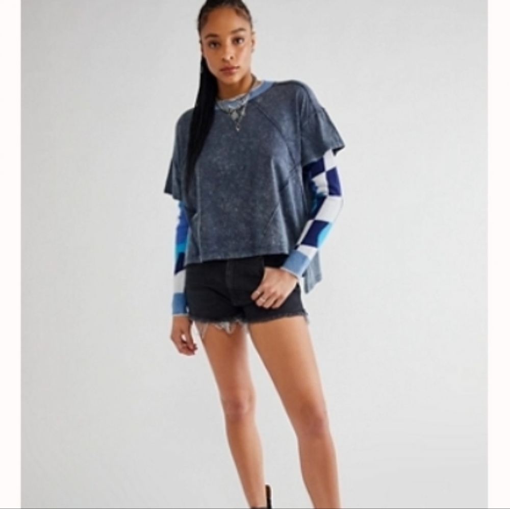 Free People Anya Twofer Sz Sm Top long sleeve We The Free